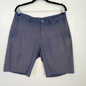 TravisMathew Men’s Shorts Size 32 Blue Performance Golf Casual Stretch Flat Fron